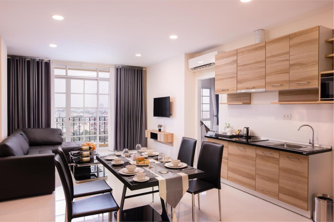 Tk View Hotel & Apartment Phnom Penh Esterno foto
