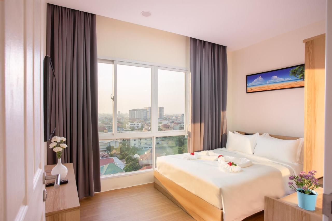Tk View Hotel & Apartment Phnom Penh Esterno foto